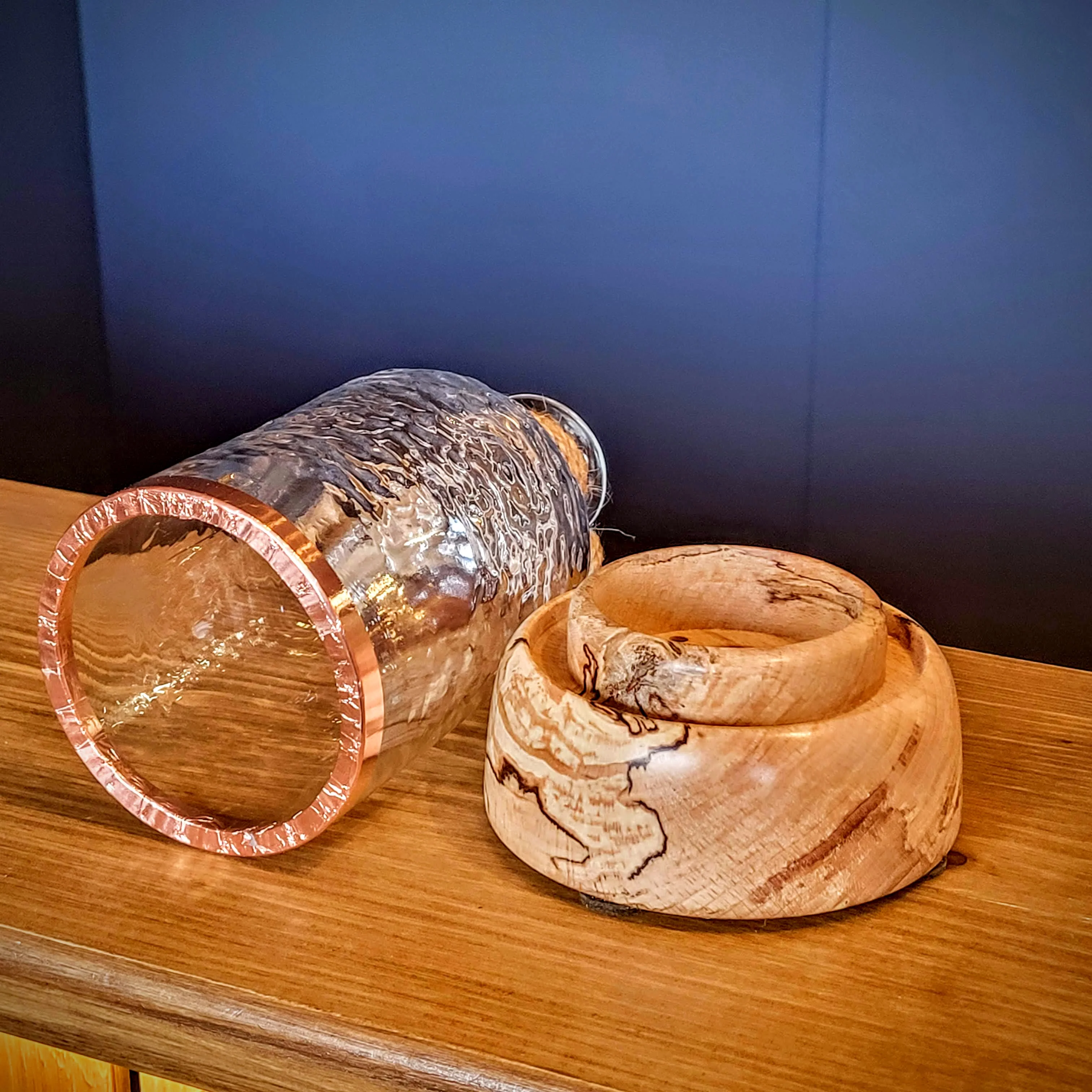 Whitby Distillery Upcycled Bottle Tealight - Image 3