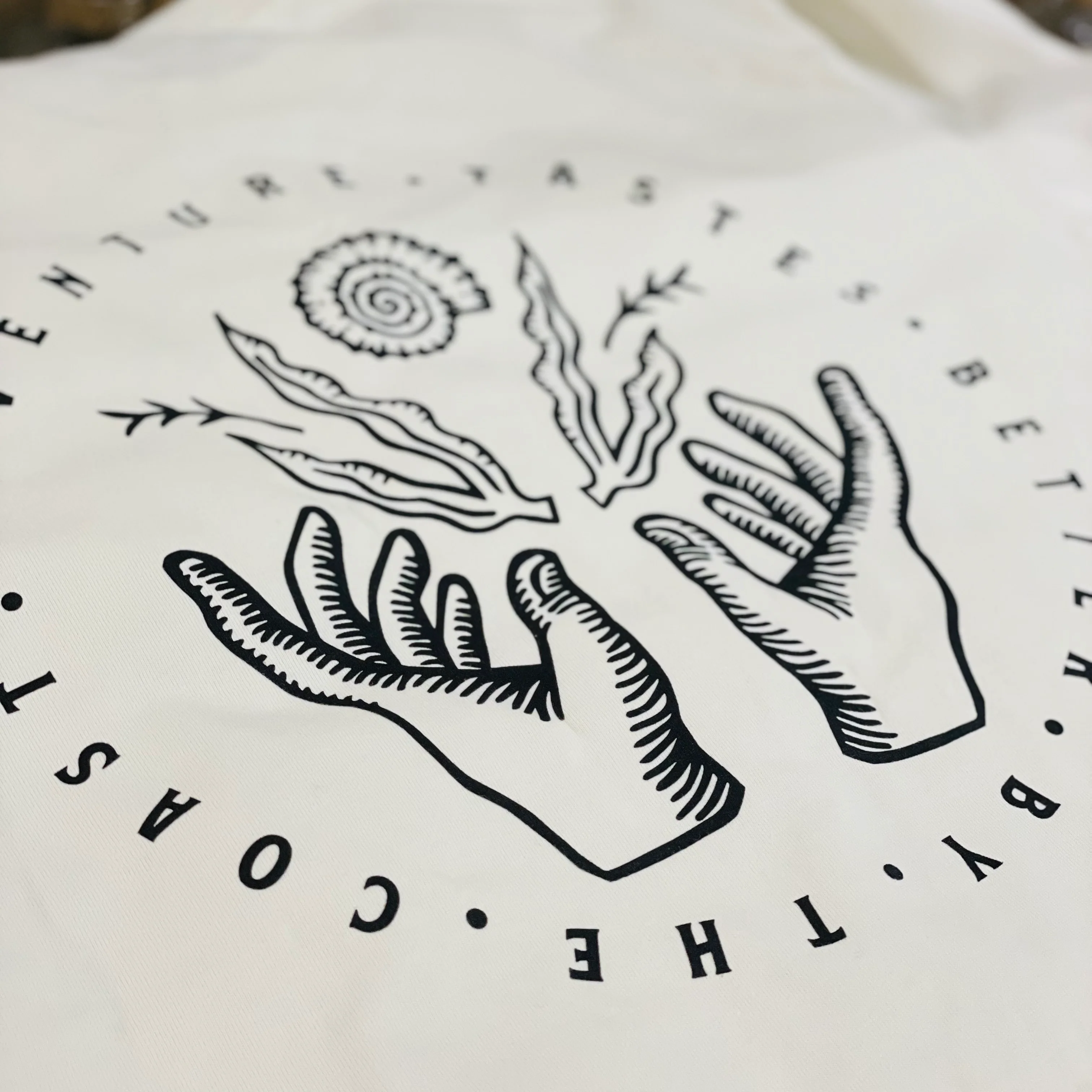 Whitby Distillery Ecru T-Shirt - Image 3