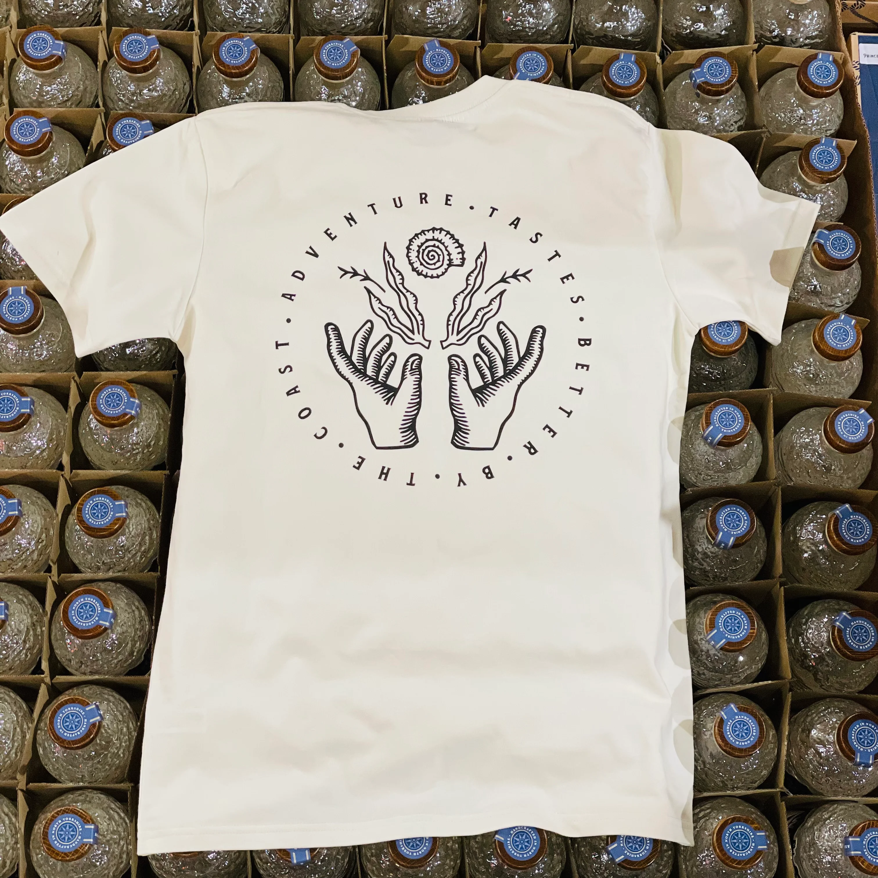 Whitby Distillery Ecru T-Shirt - Image 4